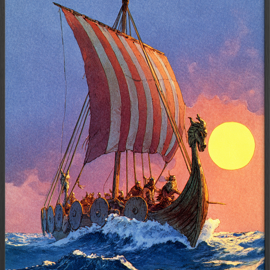 Havets sang ved solnedgang - Black Frame, No Border