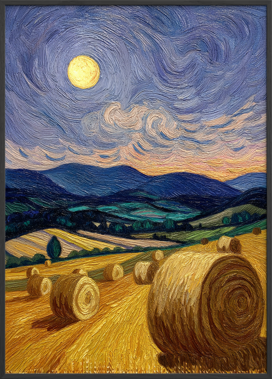 Månens hvisken over markerne - Black Frame, No Border