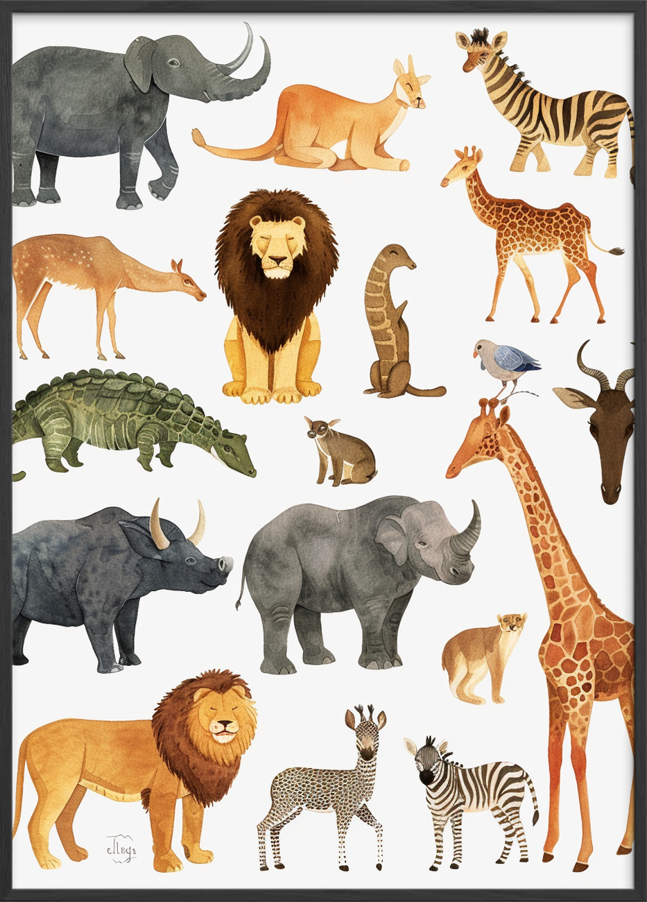 Savannens sagte rytme - Black Frame, No Border