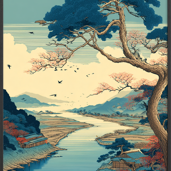 Vindens sang over floden - Black Frame, No Border