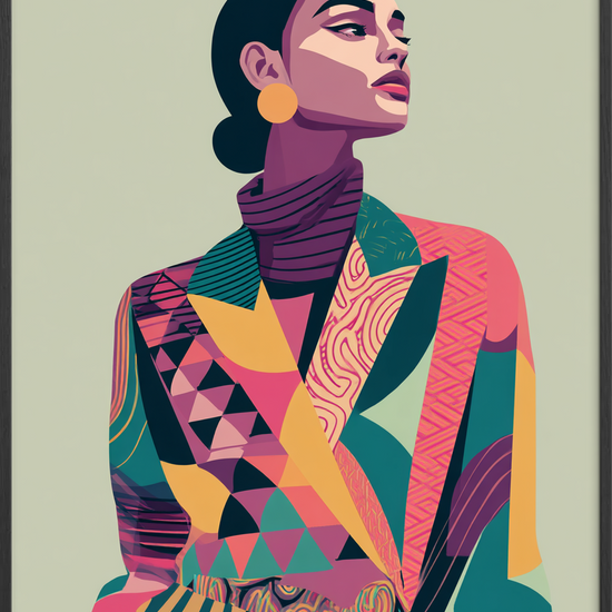 Suset af farvede stoffer - Black Frame, No Border