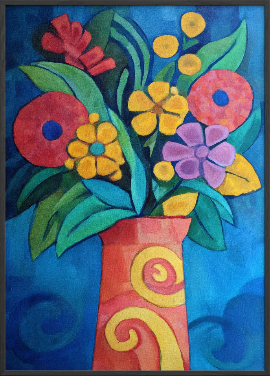 Duften af regnvåde farver - Black Frame, No Border