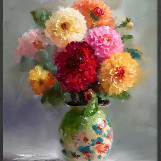 Smagen af sommerblomster - Black Frame, No Border