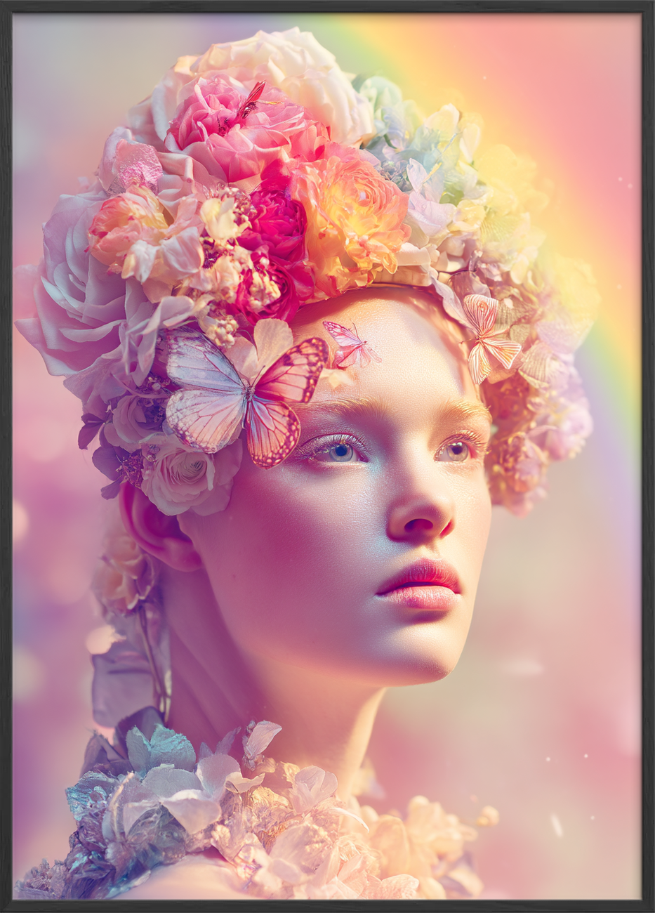 Regnbuens bløde hvisken - Black Frame, No Border