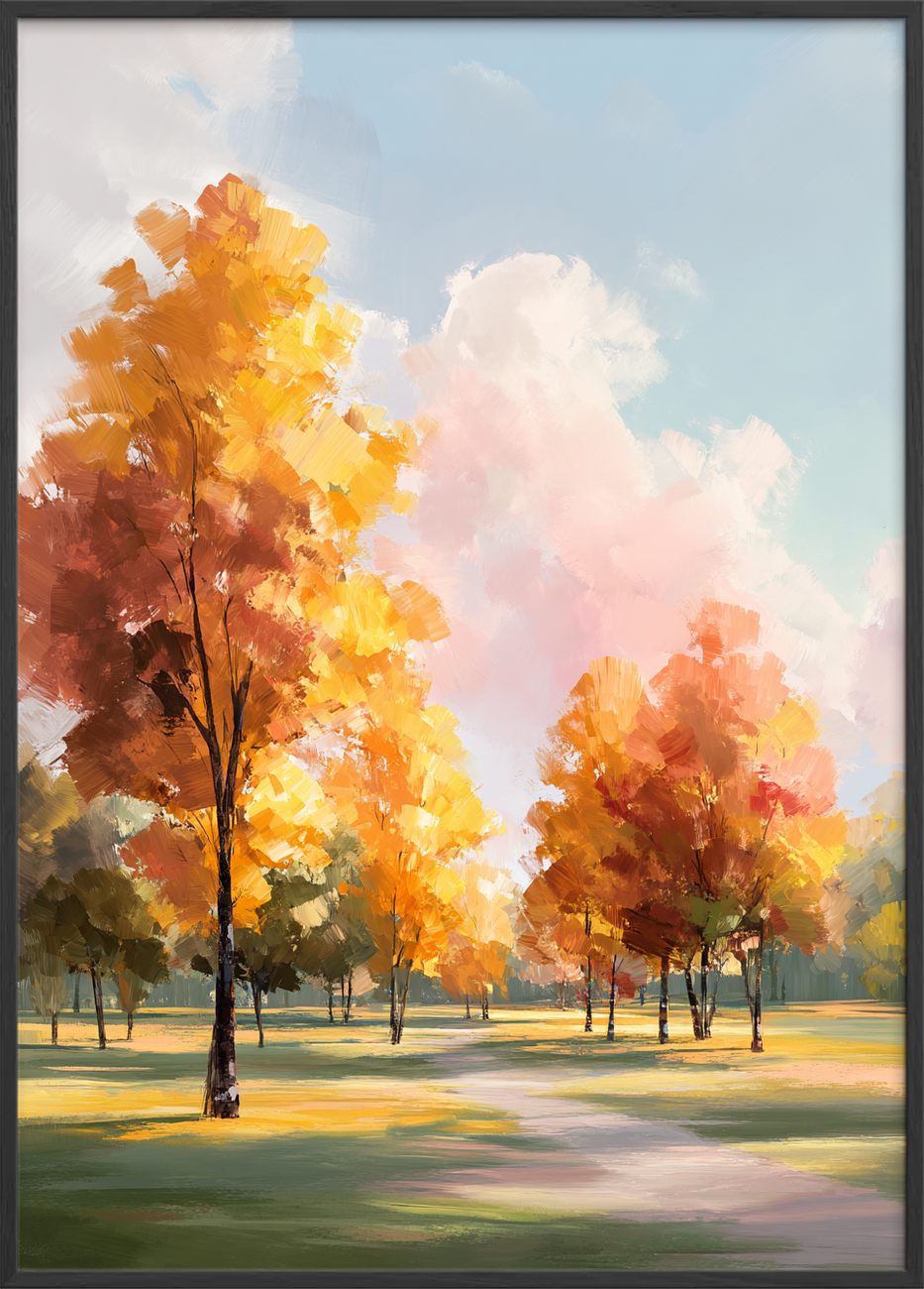 Duften af solvarme blade - Black Frame, No Border