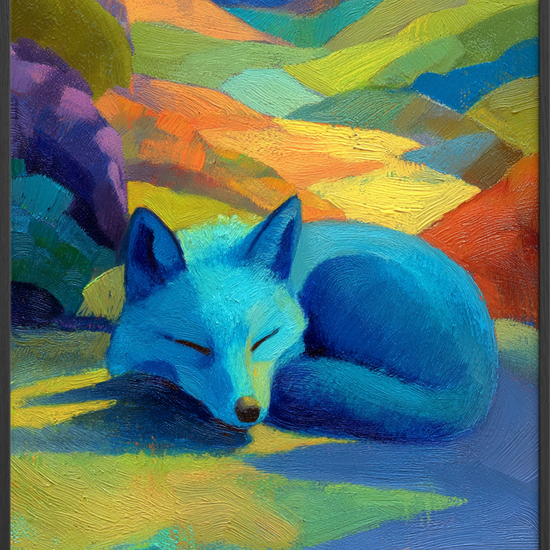 Blå rævs stille symfoni - Black Frame, No Border