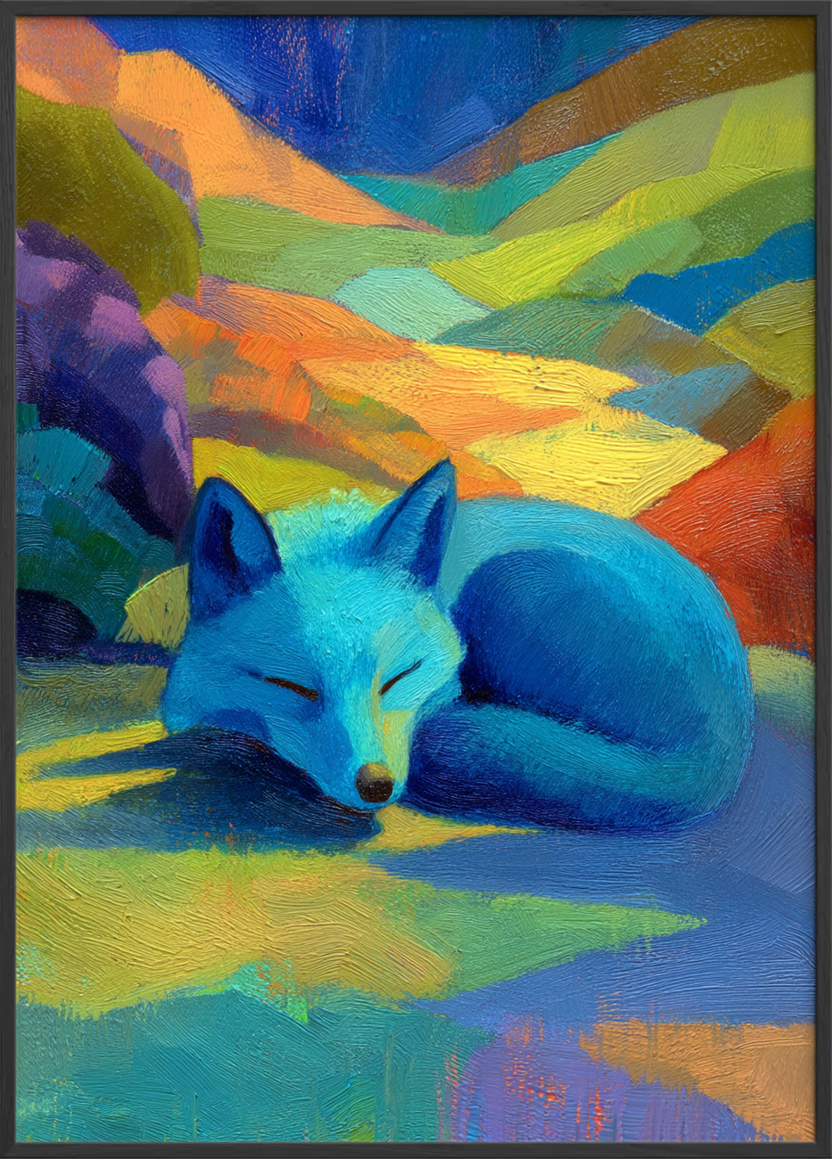 Blå rævs stille symfoni - Black Frame, No Border