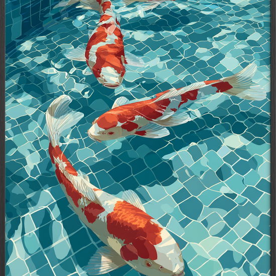 Silkesus af farvet skæl - Black Frame, No Border