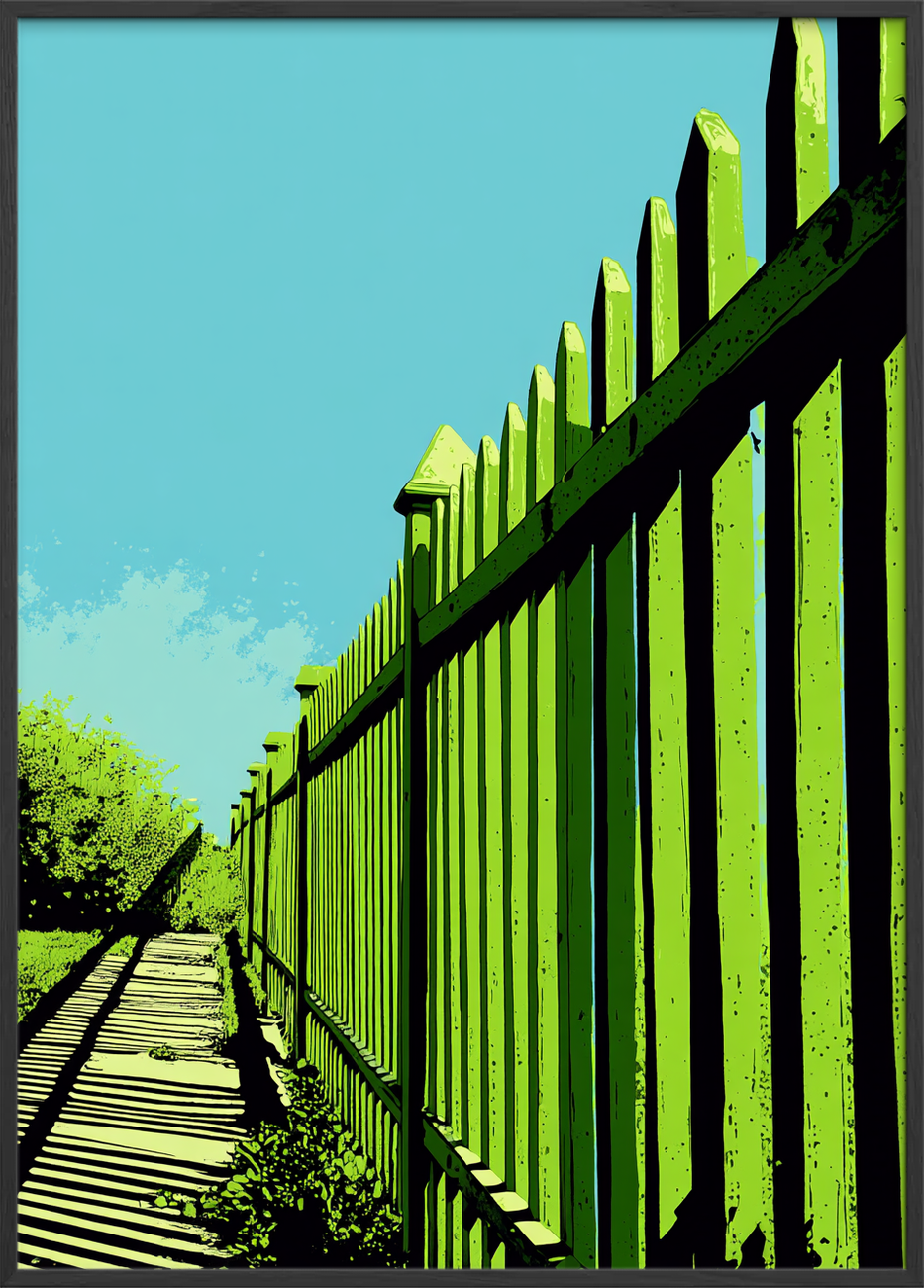 Smagen af grøn sommerskygge - Black Frame, No Border