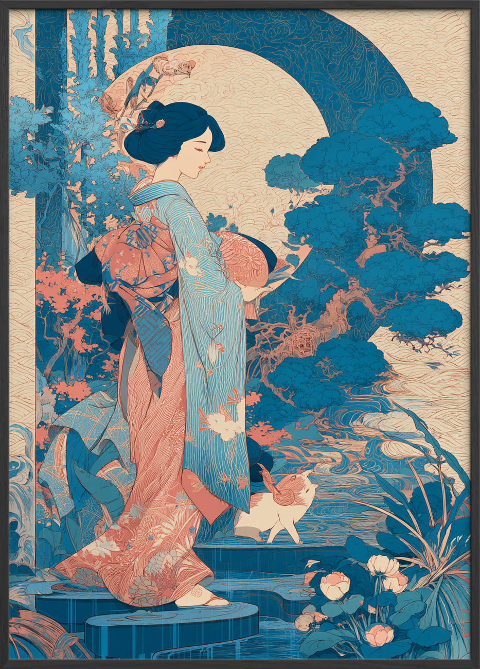 Silkens hvisken i måneskær - Black Frame, No Border