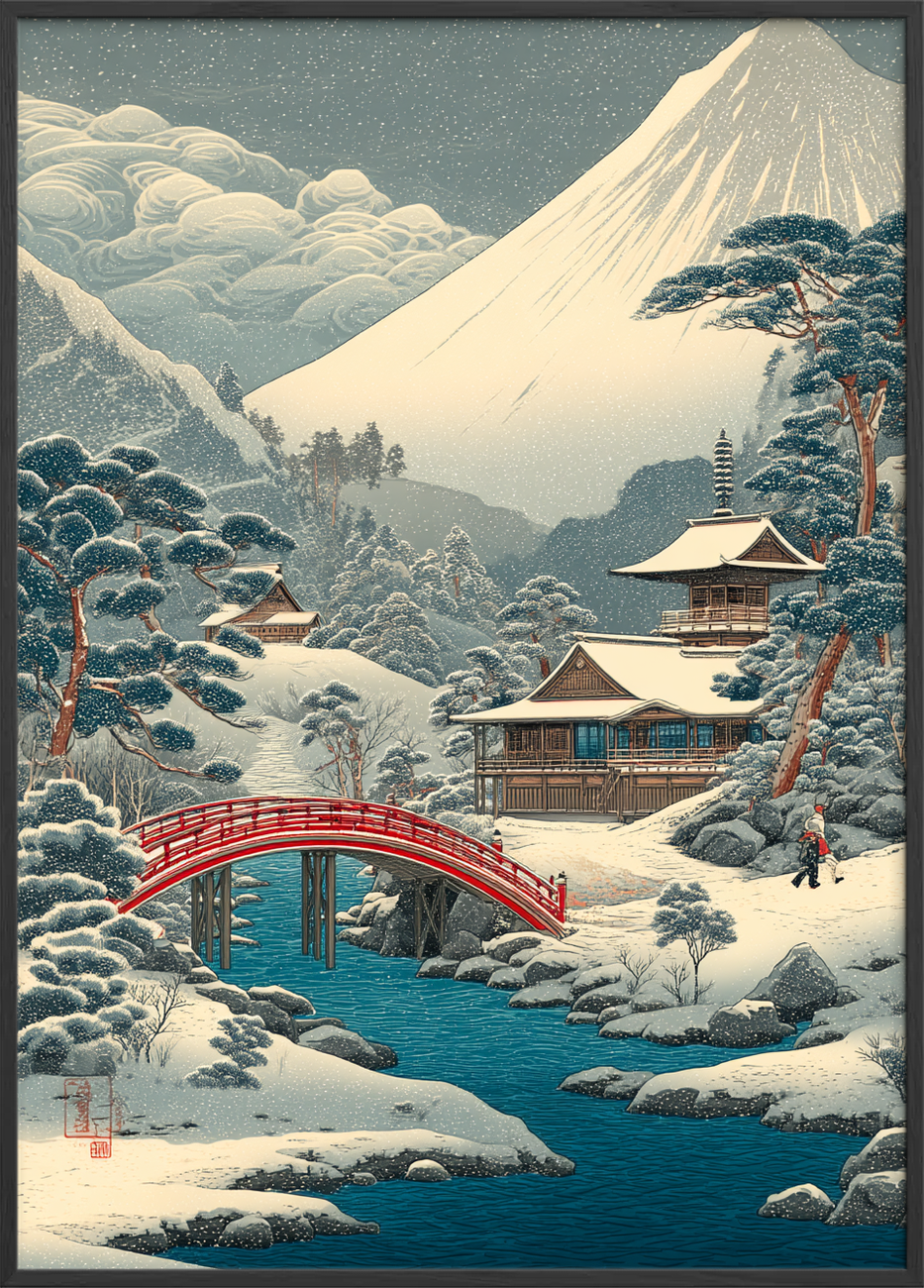 Sneens hvisken ved broen - Black Frame, No Border