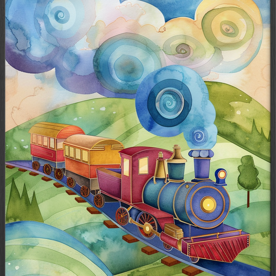 Togets blå hvisken - Black Frame, No Border