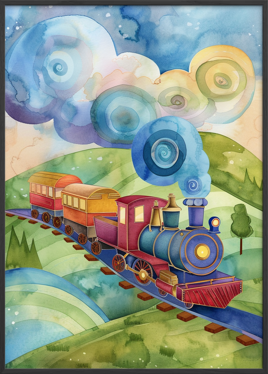 Togets blå hvisken - Black Frame, No Border