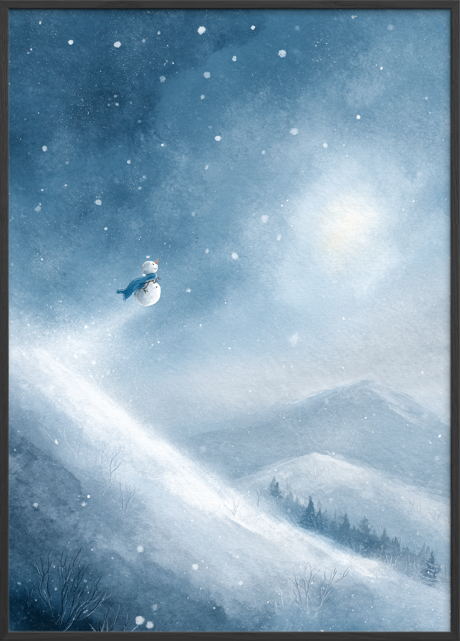 Vinden smager af frost - Black Frame, No Border