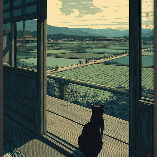 Sommerens hvisken over rismarker - Black Frame, No Border