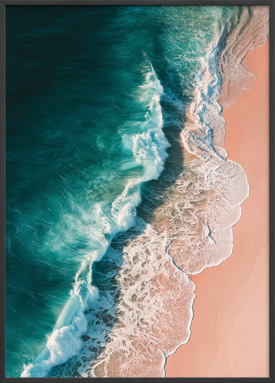 Havets hvisken mod sand - Black Frame, No Border