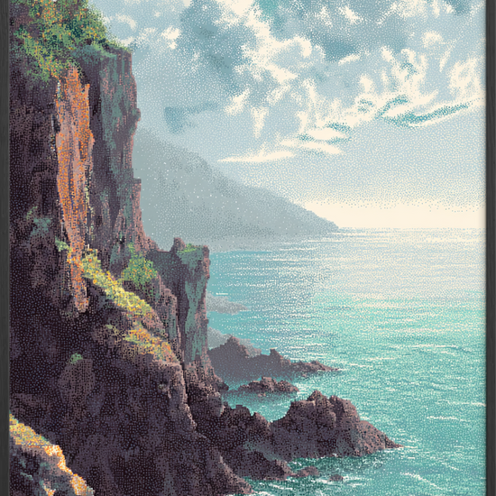 Havets hvisken mod klippen - Black Frame, No Border