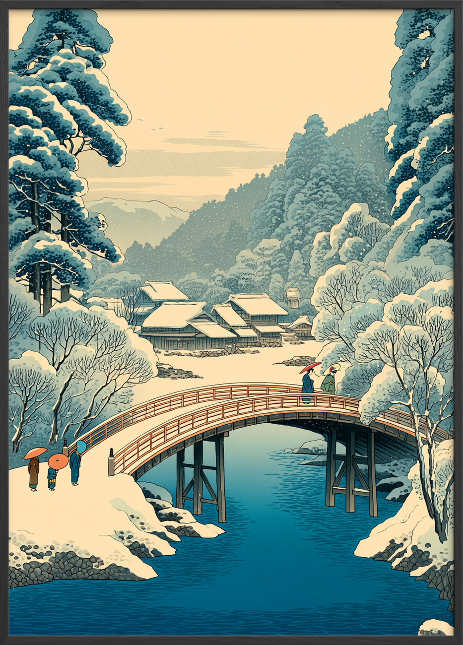 Sneen hvisker over broen - Black Frame, No Border