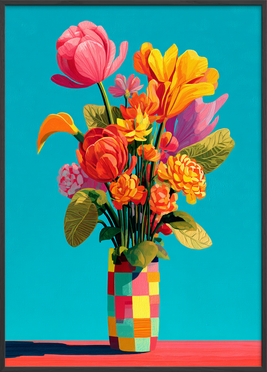 Sommerens syngende farver - Black Frame, No Border