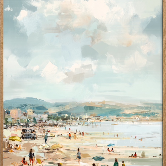 Suset af salt og sand - Oak Frame, No Border