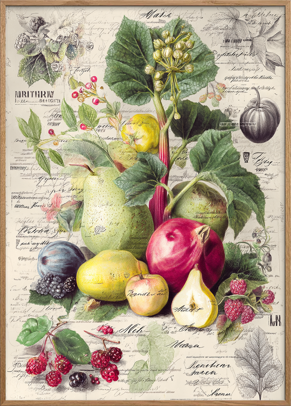 Sødme under blæk og blad - Oak Frame, No Border