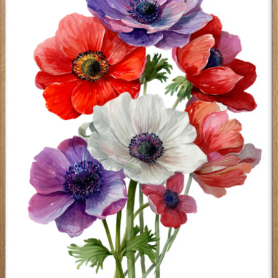 Hviskende farveklang - Oak Frame, No Border