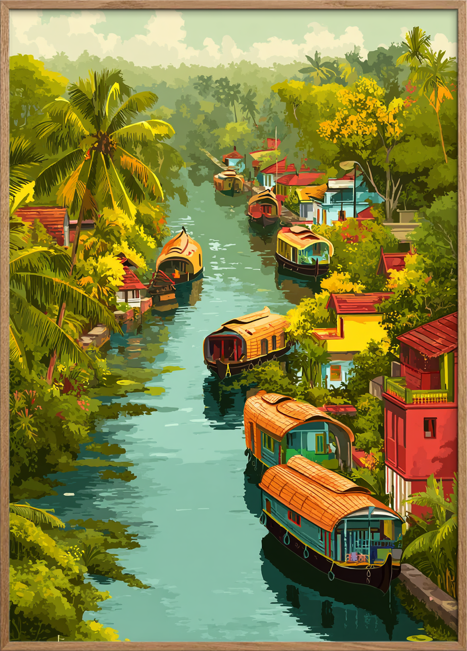 Vandets bløde hvisken - Oak Frame, No Border