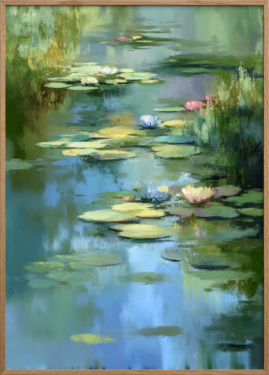 Vandliljens tause klang - Oak Frame, No Border