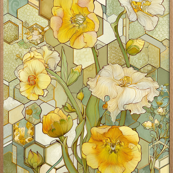 Honningduftens stille sus - Oak Frame, No Border