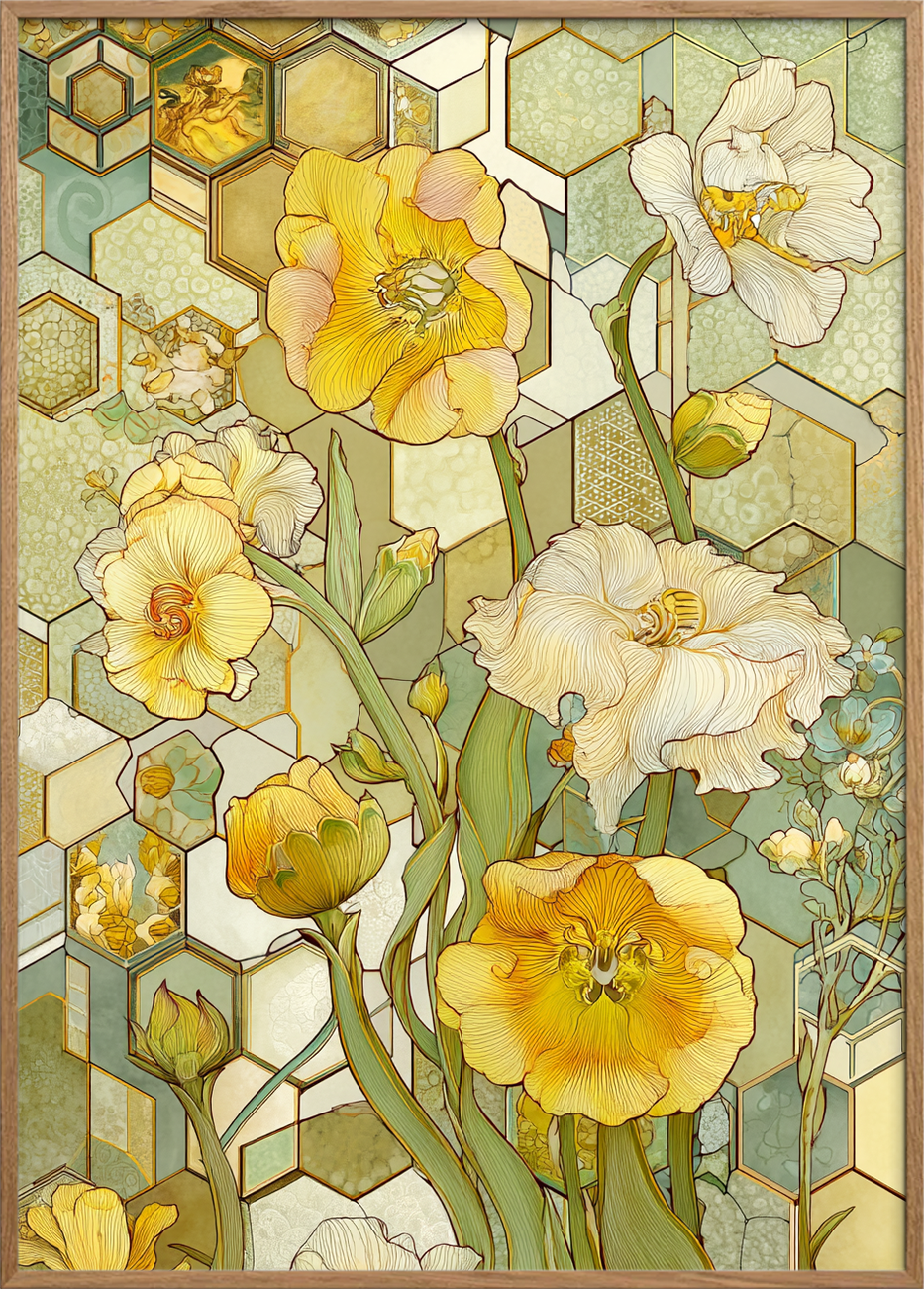 Honningduftens stille sus - Oak Frame, No Border