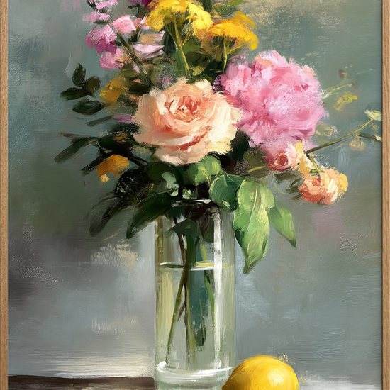 Duft af fløjl og citron - Oak Frame, No Border