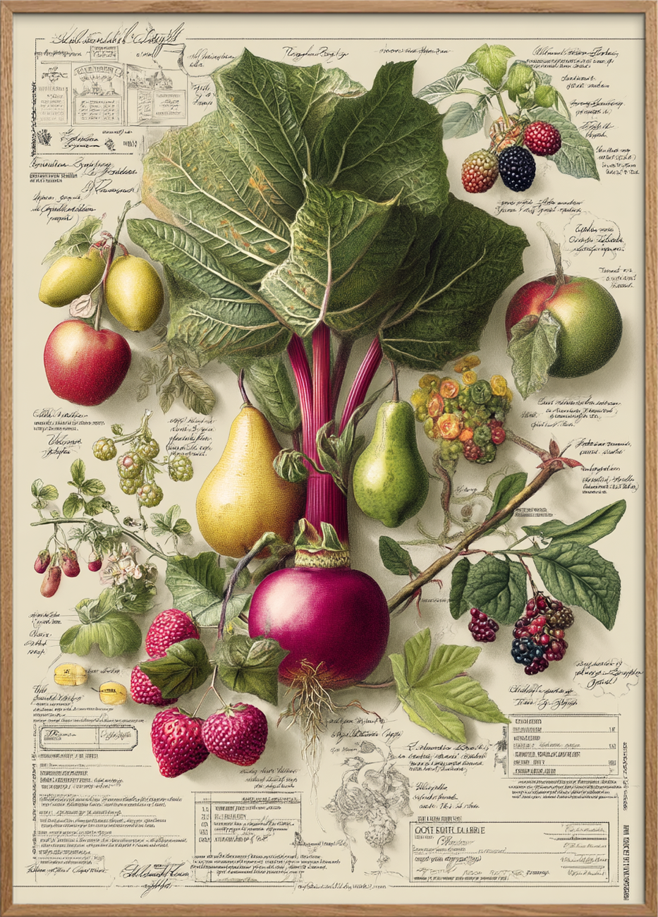 Duft af solvarme bær - Oak Frame, No Border