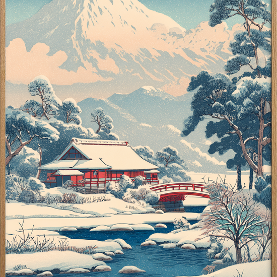 Stilhedens hvide hvisken - Oak Frame, No Border