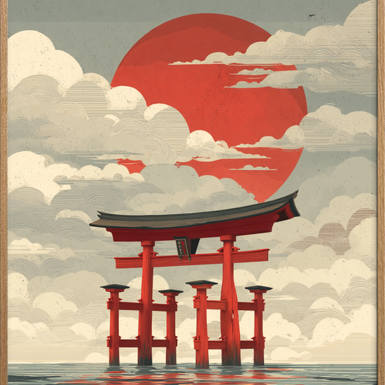 Solen smager af salt - Oak Frame, No Border