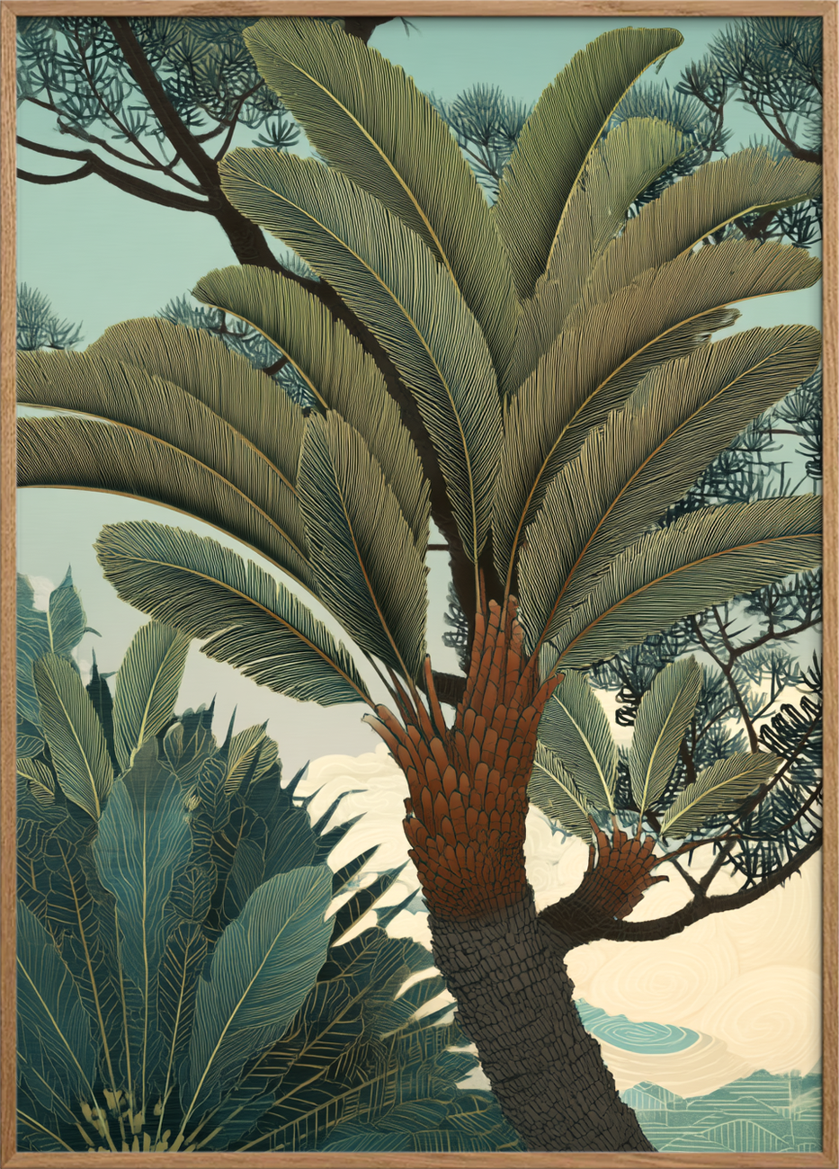 Palmebladets sagte sus - Oak Frame, No Border