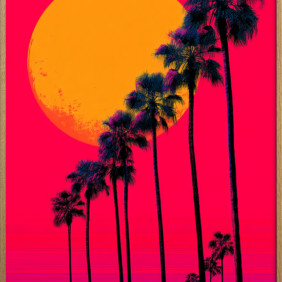 Hvisken af palmer - Oak Frame, No Border