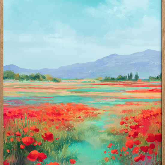 Sommerens røde sus - Oak Frame, No Border