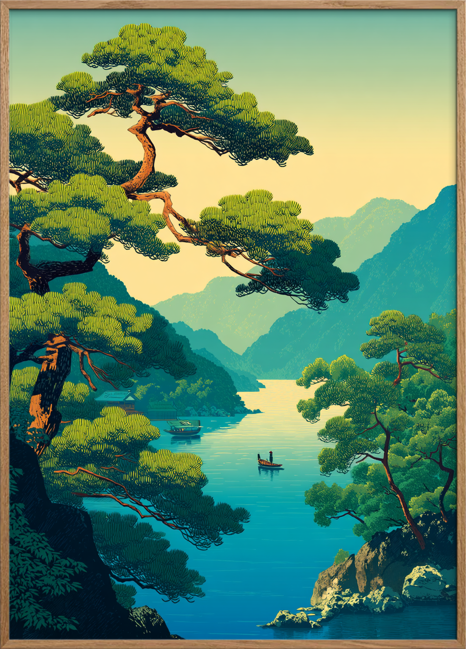 Søens fjerne sang - Oak Frame, No Border