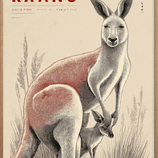 Moderens varme puls - Oak Frame, No Border