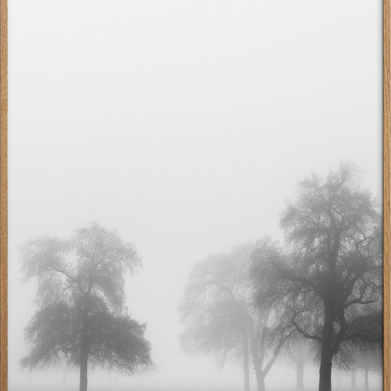 Stumhedens bløde fodtrin - Oak Frame, No Border