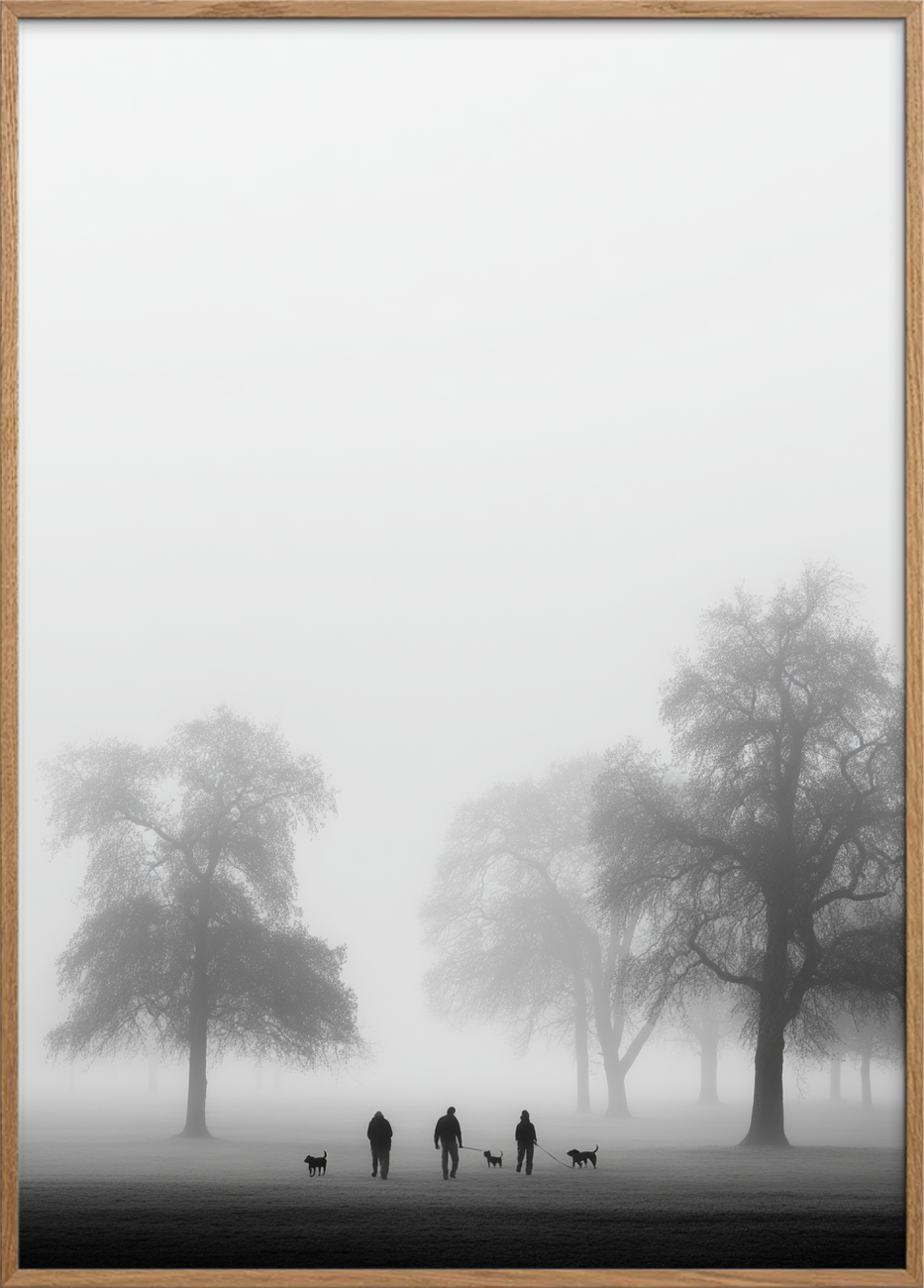 Stumhedens bløde fodtrin - Oak Frame, No Border