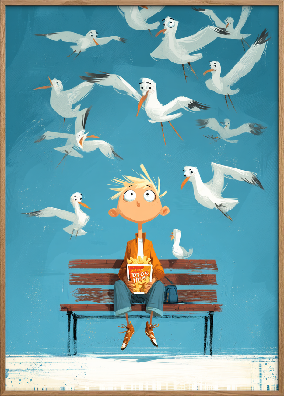 Knasende salt i luften - Oak Frame, No Border