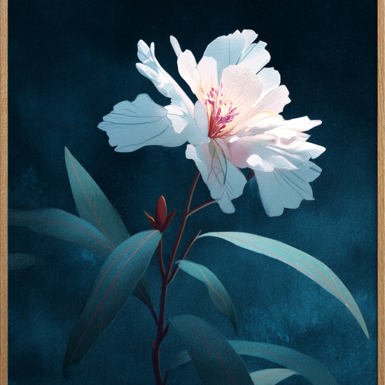 Silkesus i måneskin - Oak Frame, No Border