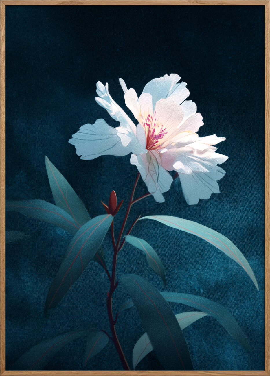 Silkesus i måneskin - Oak Frame, No Border