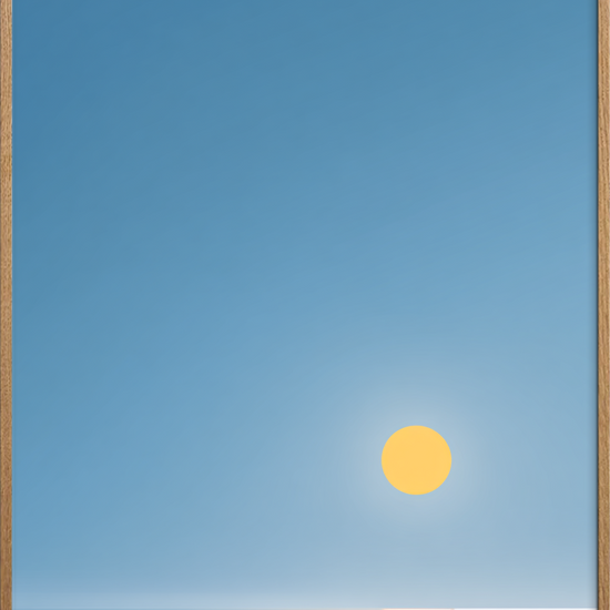 Solens stille hvisken - Oak Frame, No Border