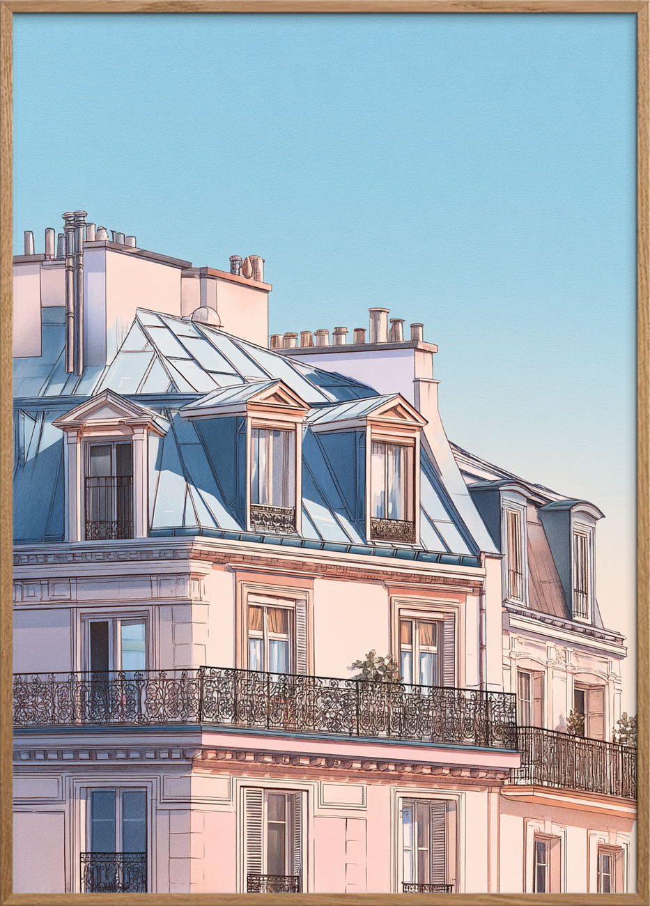 Morgenens stille klang - Oak Frame, No Border