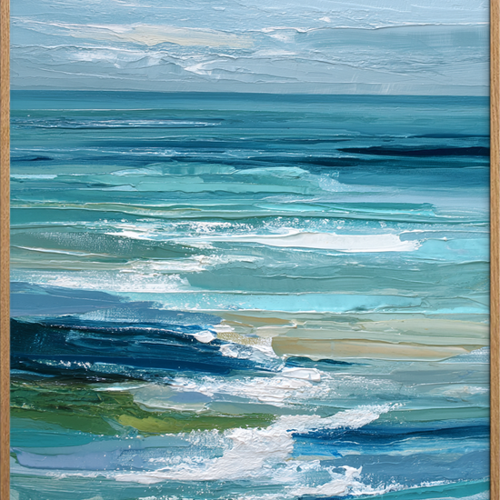 Havets klang i brystet - Oak Frame, No Border