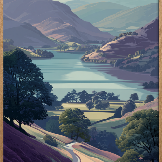 Vindens blide hvisken - Oak Frame, No Border