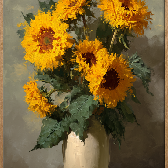 Sommerens varme børstestrøg - Oak Frame, No Border