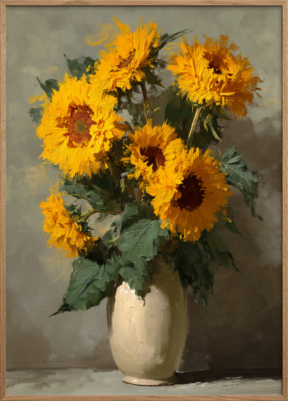 Sommerens varme børstestrøg - Oak Frame, No Border